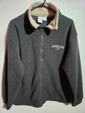 Weather Vane Vintage Sweater Coronado CA Men's Size Medium Fleece Zip Up Jaket