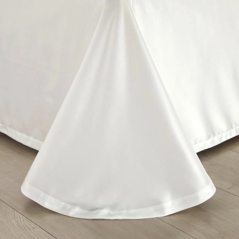 Juego de cama de lujo real 100 seda morera 4 piezas funda de edredón sábana plana Charmeuse Foto 4 de 4