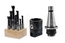 Shars 2" Boring Head + NMTB 40 Shank + 9Pcs 1/2” C6 Boring Bar Set #]