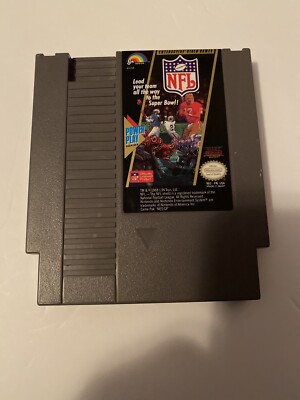NFL Football Power Play Series Nintendo NES Vintage original game cartridge  - Main Image