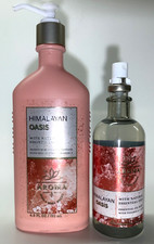 Bath  Body Works Aroma Himalayan Oasis Essential Oil Mist  Body Lotion Set