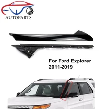 Pair Left Side Windshield A-Pillar Molding Trim for 11-19 Ford Explorer USA
