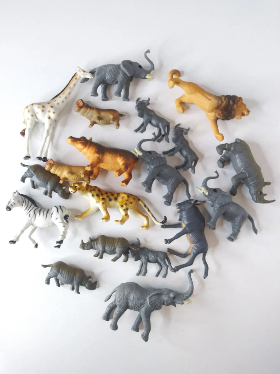Hard plastic store animal toys