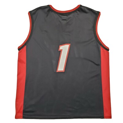 Vintage Champion Miami Heat #1 Blank No Name Black Basketball