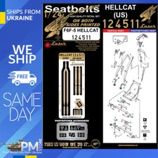 HGW 124511 1/24 Seatbelts for F6F-5 Hellcat pre-cut laser Accessories aircraft