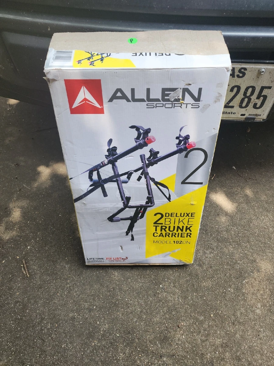 Allen sports deluxe 2 bike best sale trunk carrier model 102dn