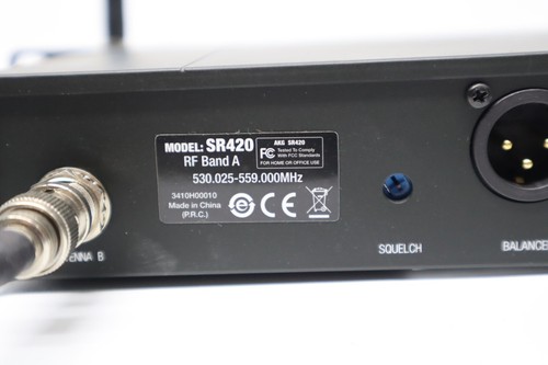 AKG SR420 ANALOG HIGH-PERFORMANCE SPACE DIVERSITY WIRELESS RECEIVER (A BAND) - 第 5/6 張圖片