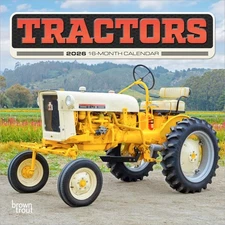 Browntrout Tractors 2026 7 x 7 Mini Calendar w