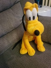 Disney Pluto Medium Plush Stuffed Animal Mickey Mouse  Friends 2014