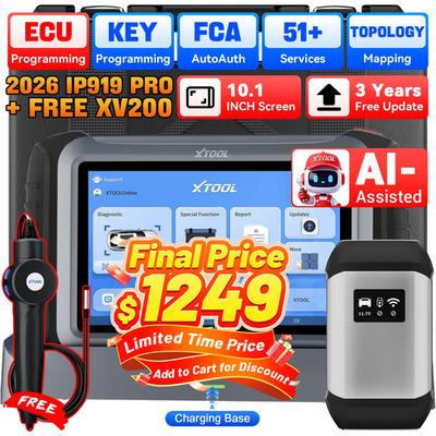 XTOOL IP919 PRO Auto Scanner +XV200 Endoscope Diagnostic Tool ECU
