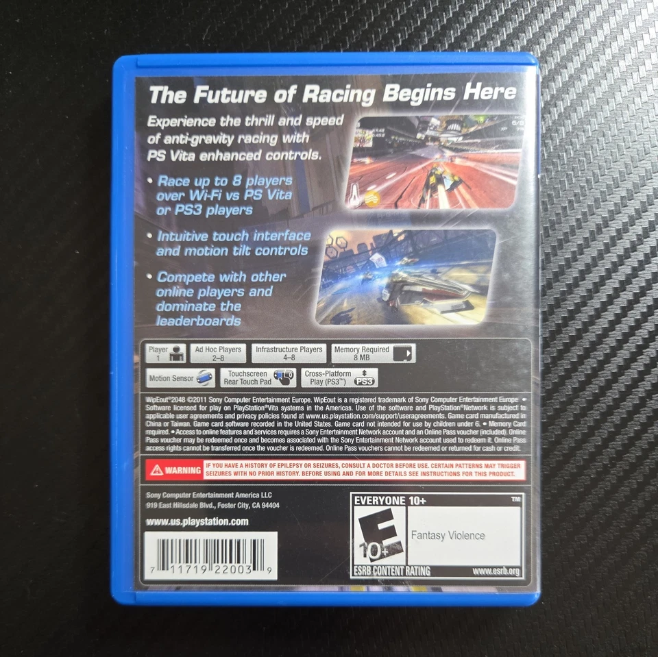 Wipeout 2048 para Playstation PS Vita - CIB Completo con Estuche + Inserto - PROBADO Foto 2 de 4