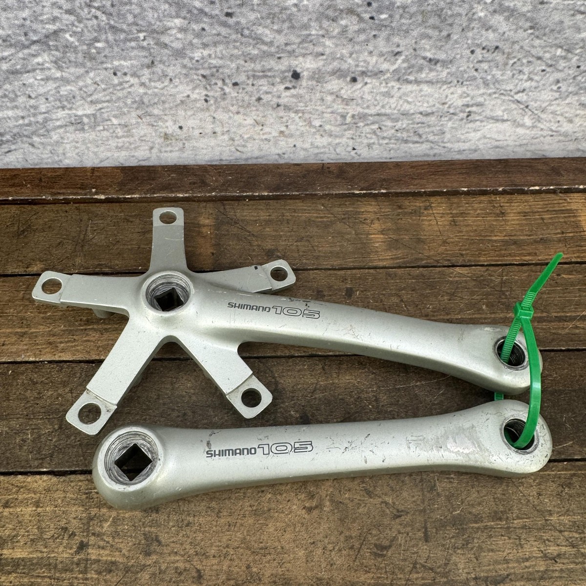 Vintage Shimano 105 TRIPLE Crankset 175mm 130 BCD Square Arms Only