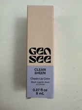 Gen See- Clean Sheen- Cheek+ Lip Color- Lychee 06 - .27OZ/8ML