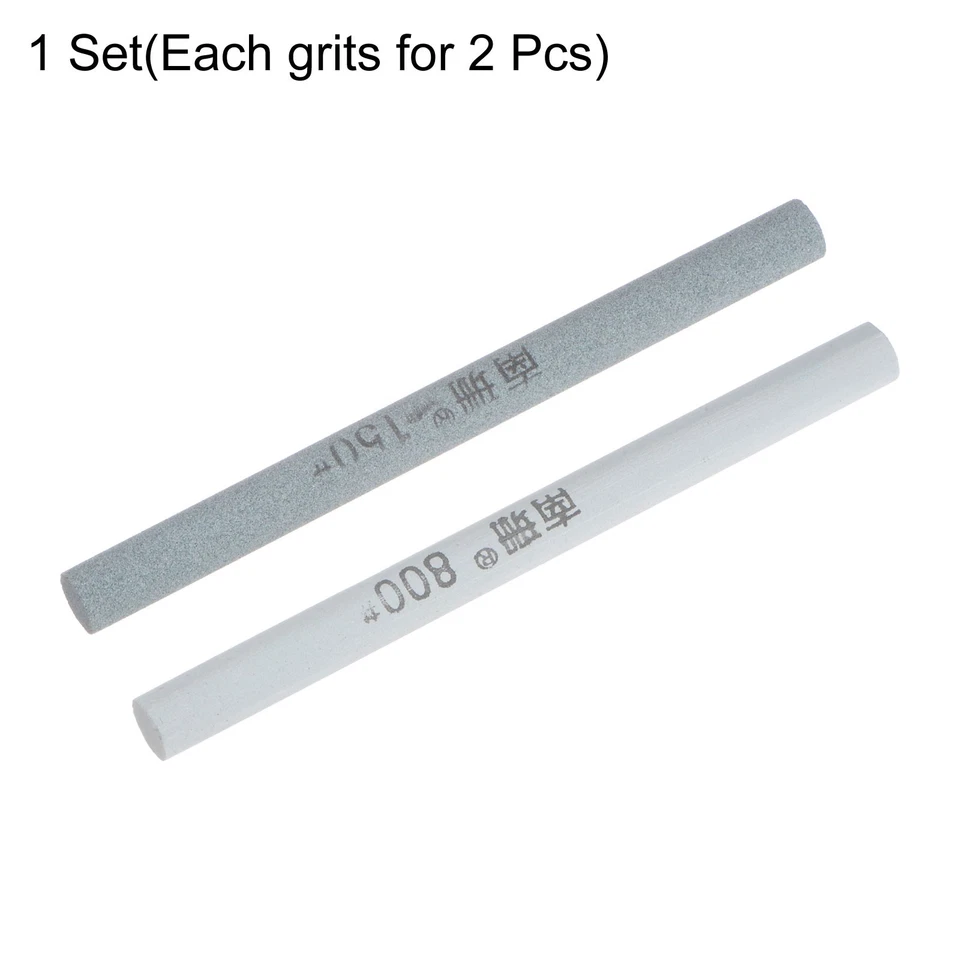 4pcs Knife Sharpening Stone Set Cylinder 150/800 Grit New - Image 3 of 4