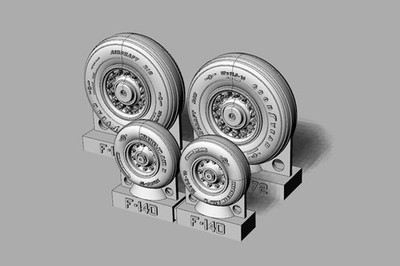 Brengun BRL72238 - 1:72 F-14D Tomcat Wheels set - Neu