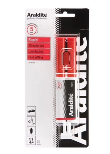 Araldite Rapid 24ml Syringe Strong Adhesive Glue Solvent Free Epoxy Power - Picture 3 of 4