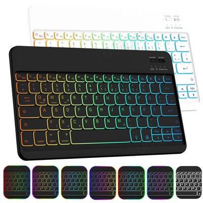QWERTZ Bluetooth Beleuchtet Tastatur Maus Für Huawei MatePad Pro 11 SE 10.4 M5/6