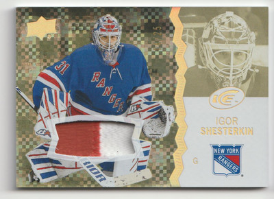 2023-24 UPPER DECK ICE GOLD PATCH 2 COLORS IGOR SHESTERKIN 14/25 NEW YORK