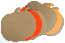 6"  Pumpkin Chipboard Scrapbook Album -Size 6 x 4 Inch - 1-2 Albums