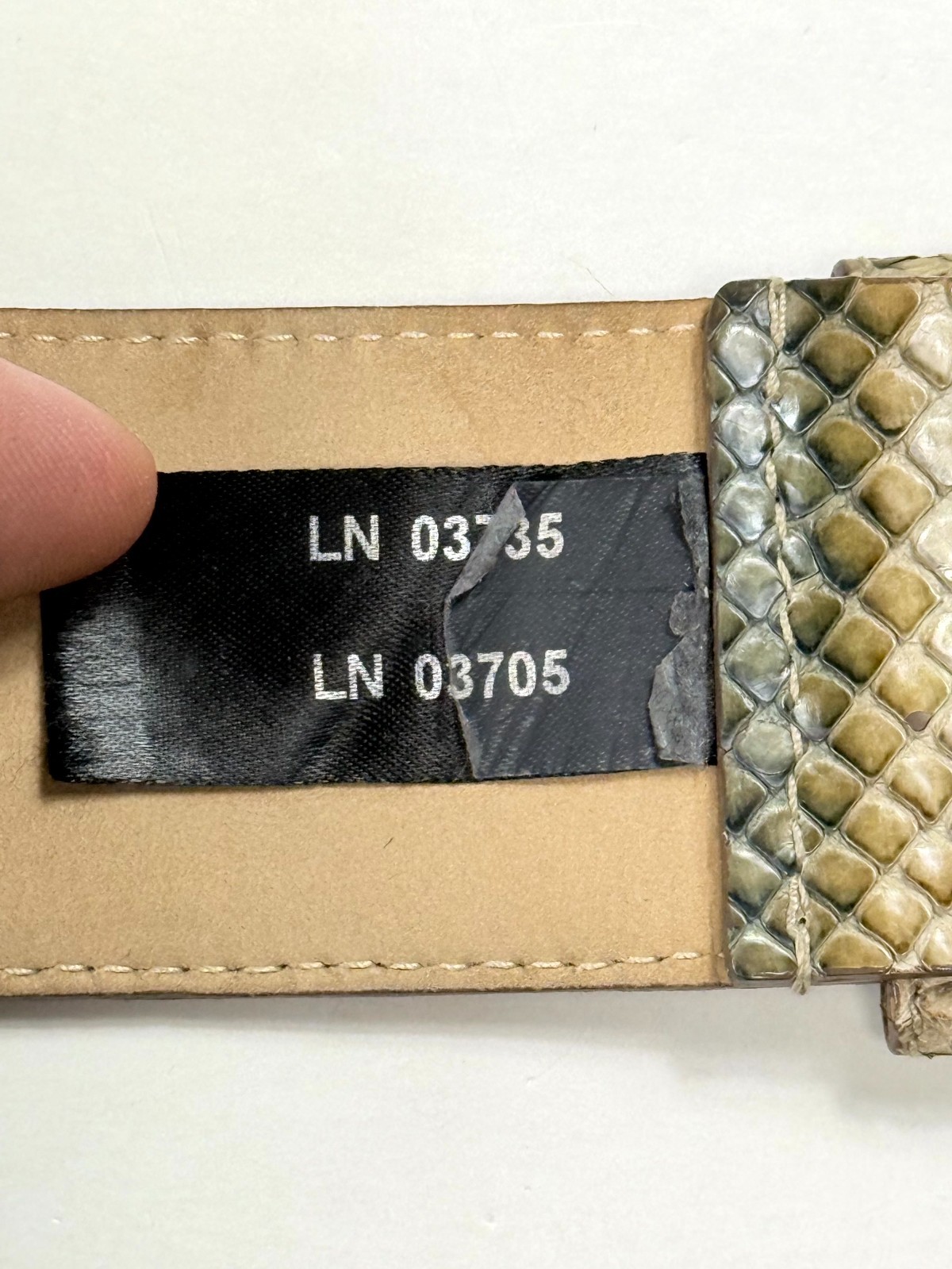 Prada Python Snakeskin Beige Tan Men Western Styl… - image 6