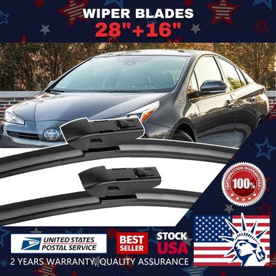 New 28''+16'' TOP-LOCK Wiper Windshield Rain Blade For 17-22 TOYOTA Prius Prime