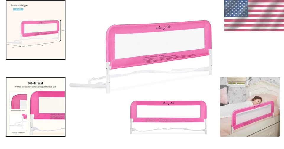 Riel ajustable duradero para cama doble con hueco de protección de seguridad - Fácil de mantener Foto 2 de 4