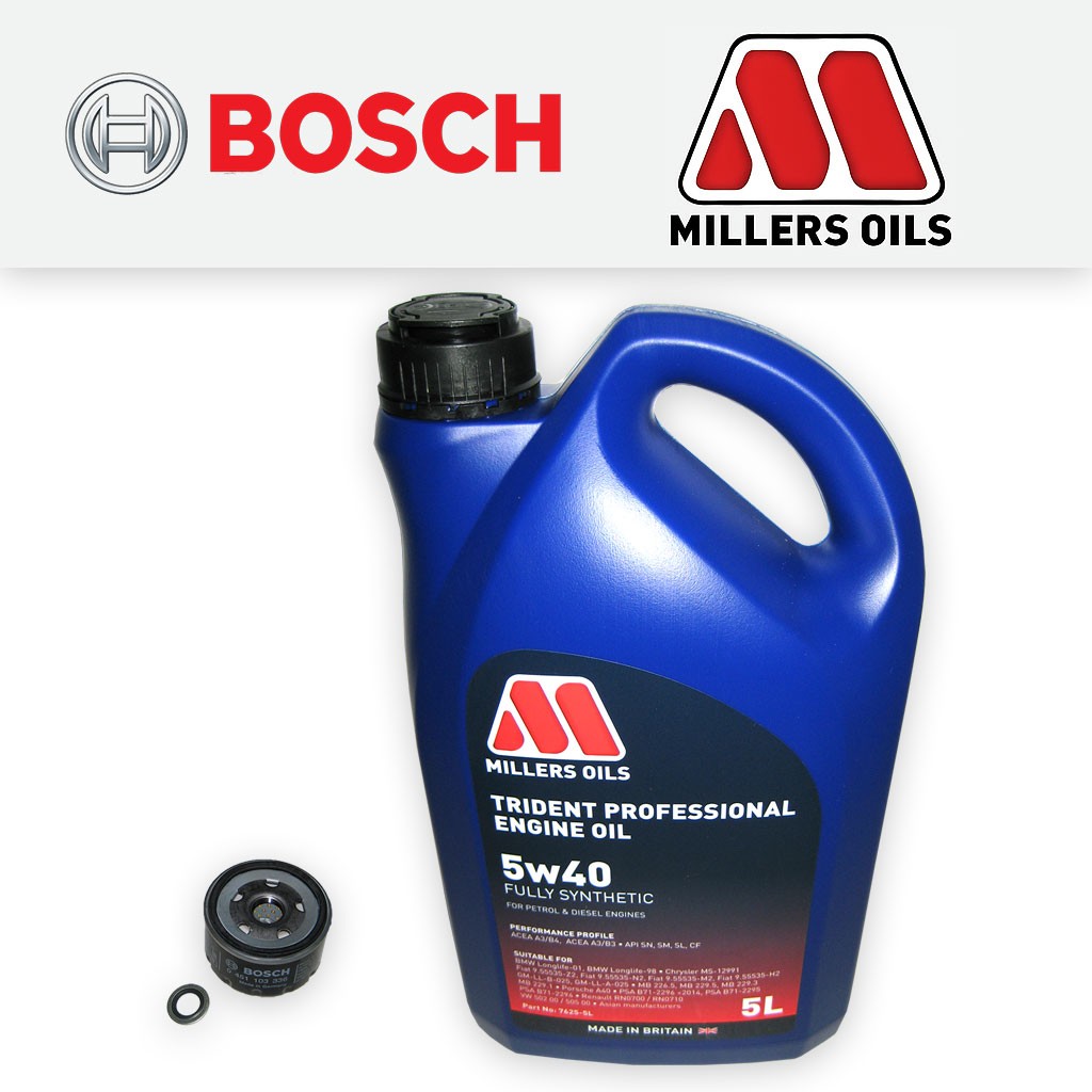 SERVICE KIT for RENAULT MEGANE II 1.4 16V OIL FILTER +5L 5w40 FS OIL (2002-2009)
