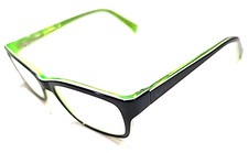 Nike 5513 001 Kids Black Green Rectangle Eyeglasses Frame 47-16 130