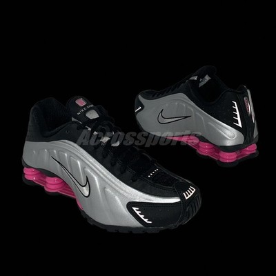 Nike Wmns Shox R4 Black Metallic Silver Pinksicle Women Casual