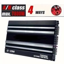 4-Channel 7800W Car Power Amplifier Stereo Audio Super Bass Subwoofer AUTO Amp