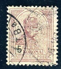 HUNGARY 1900 70A used BEAUTIFUL normally use (08985