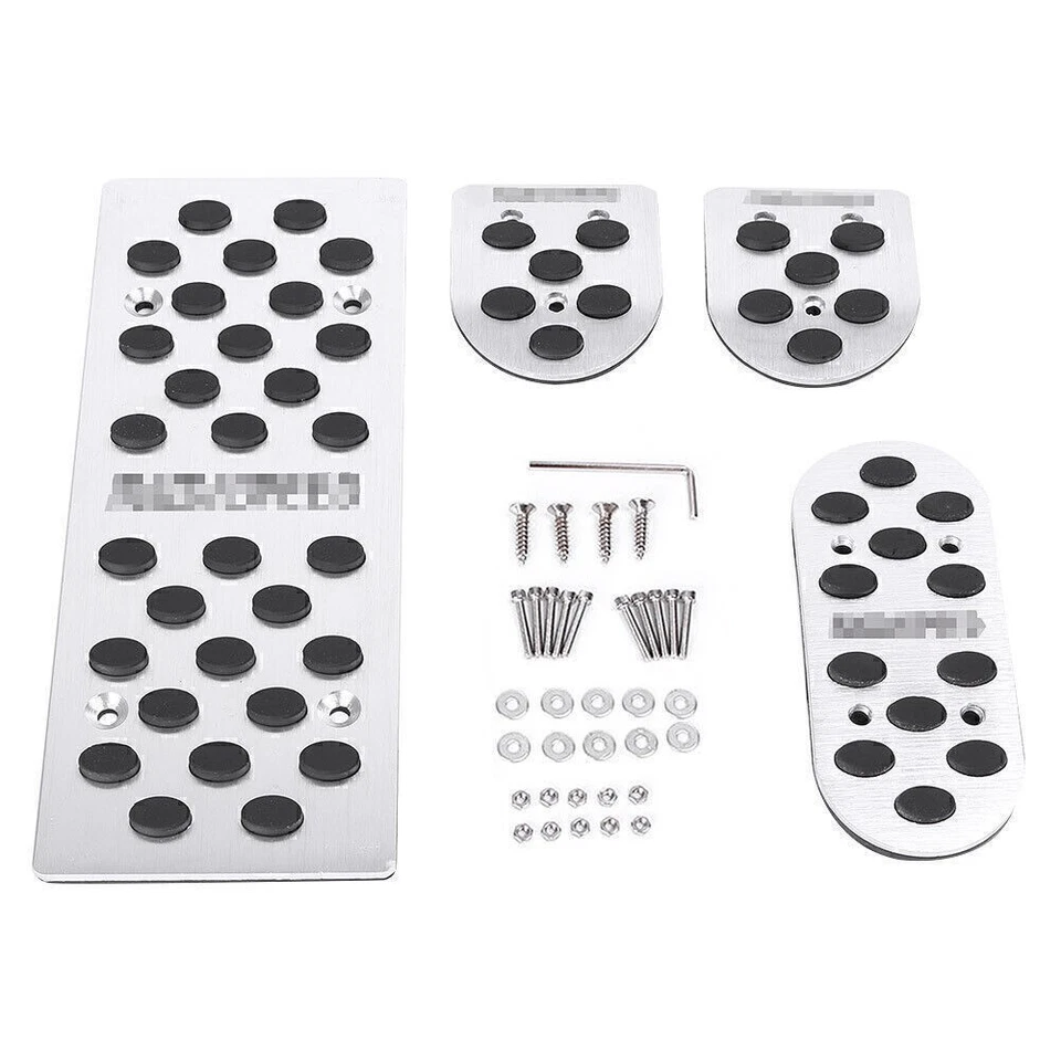 4x Pedal reposapiés automático apto para Mazda 2 3 6 MX-3 MX-5 MX-6 RX-7 RX-8 aluminio plateado Foto 3 de 4
