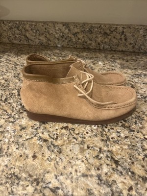 SUBURBANS Men's Suede Leather Moc Toe Moccasin Chukka Desert Boots Sz 9 M SPAIN