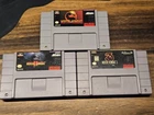 SNES Mortal Kombat Trilogy Game Bundle 1 2 3 Authentic Tested Nintendo Carts