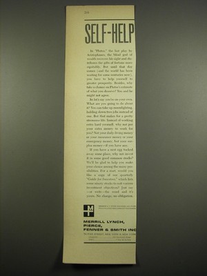 1961 Merril, Lynch, Pierce, Fenner & Smith Advertisement - Self-help