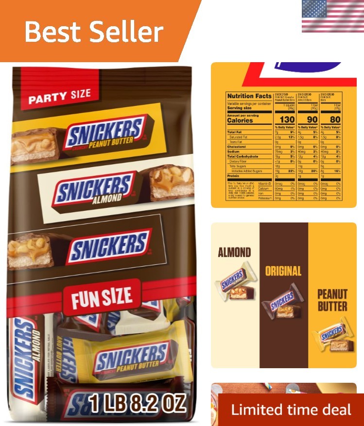 Snickers Fun Size Variety Pack Chocolate Candy Bars- Assortment
