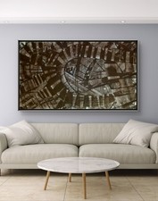 Quadro Astratto Dipinto Moderno XXL A Olio Su Tela Firmato Walter Geraci