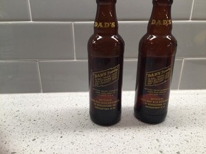 Vintage Junior Size Dad’s Root Beer 7 ozs  Glass Bottles  Set Of 2 (Empty)