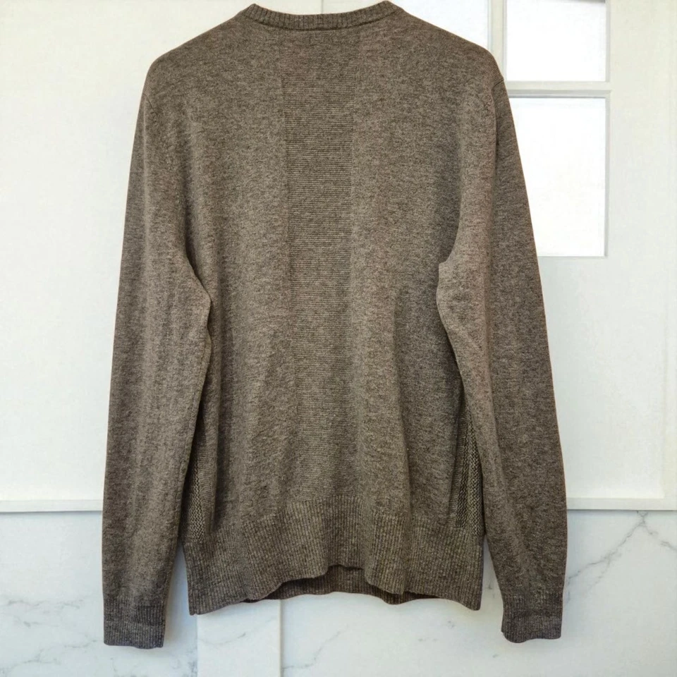 Adriano Goldschmied Mens Wool Cashmere Sweater Sz XL Grey Jumper AG Green Label - Image 2 of 4
