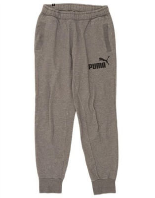 Puma Mens Graphic Tracksuit Trousers Joggers Medium  Grey JO07