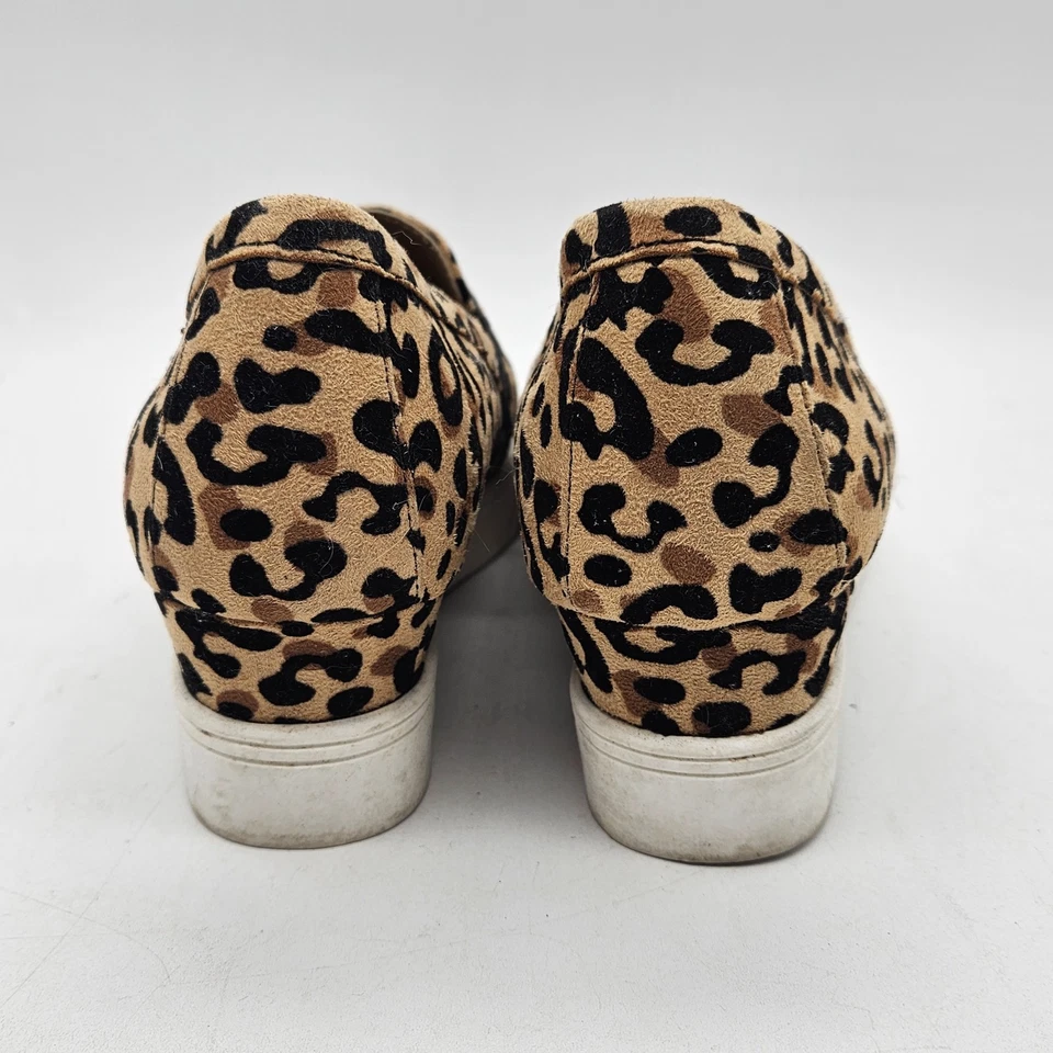 Tacones MIA Girl Jena-F para mujer talla 7M sin cordones cuña oculta estampado de leopardo Foto 4 de 4