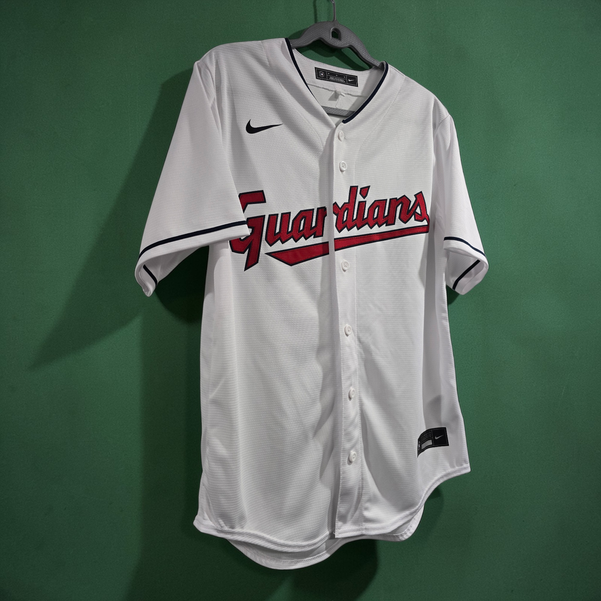 Cleveland Guardians Home White Baseball Jersey Mens - MLB NWT