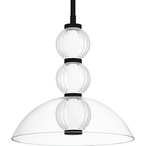 Quoizel PCELW1812 Elway 12"W LED Pendant - Black - Picture 8 of 12