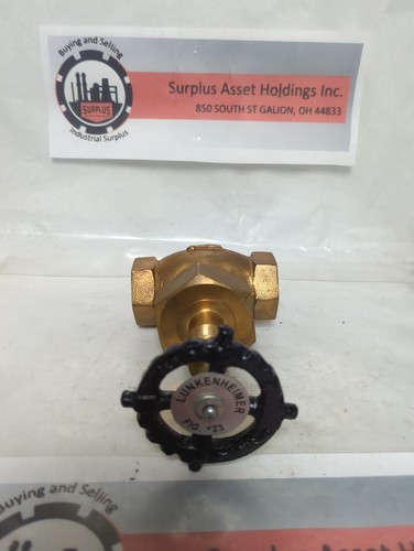 LUNKENHEIMER,FIG 123,BRASS 1 INCH GATE VALVE NOS