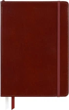 Brown Professional Leather Journal Notebook, 6" W X 8.5" L, 240 Pages
