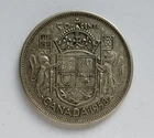 1958 CANADA SILVER 50 CENT - F15 - QUEEN ELIZABETH II HALF DOLLAR #583