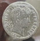 1898 Barber Dime Silver 10C United States Coin Circulated Philadelphia Mint