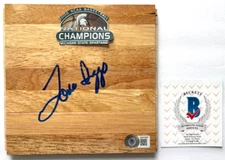 COACH TOM IZZO SIGNED MICHIGAN STATE FLOORBOARD SPARTANS BASKETBALL 2000 BAS