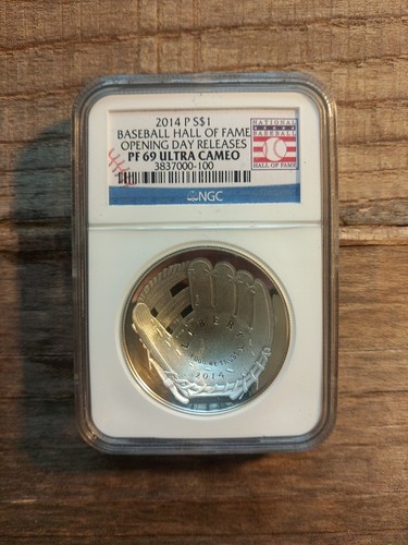2011 rare baseball hall of fame opening day release 1 dollar proof set ngc - Picture 5 of 12