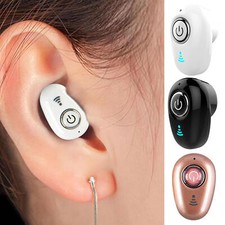 Single Mini Wireless Bluetooth Earphones In Ear Sport With Mic Handsfree Headset